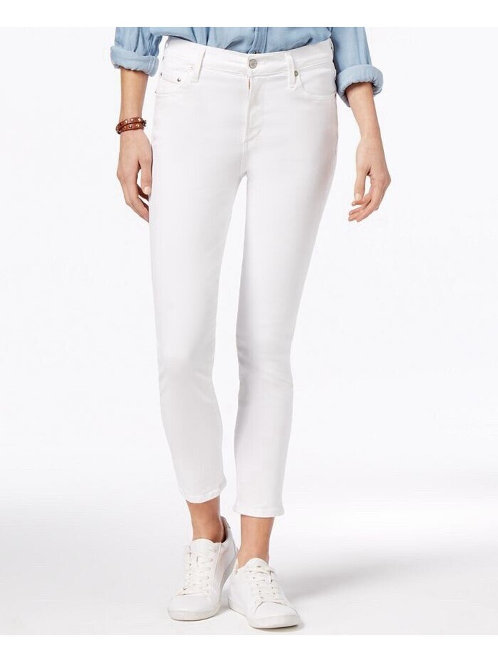 Citizens of Humanity Womens Rocket Crop High Rise Skinny Jean in Sculpt White-26